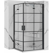 REA Tuš kabina Molier Black Double 80x80