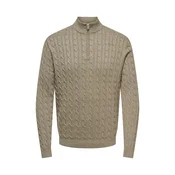 Only & Sons Pulover ONSLOUI temno siva