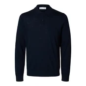 SELECTED HOMME Majica SLHTRAY  mornarska
