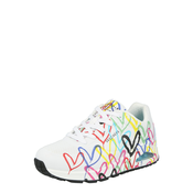 SKECHERS Niske tenisice UNO-SPREAD THE LOVE, bijela / crvena / crna / roza / tirkiz