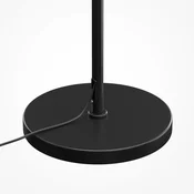Maytoni Stojna svetilka Dallas, črna/črna, višina 150 cm, 6-stopenjski regulator - Dnevna soba/jedilnica - Sodobni - Steklo