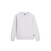 Tommy Jeans Majica NEW CLASSIC svetlo bež/svetlo siva