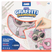 Junior graffiti diamonds blind ram sa bockalicama sova bela 175x175cm ( 132963 )