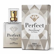 Phero Strong Perfect ženski parfum s feromonima vrtnica ambra nasprotni spol delujete magnet dominatorja življenja psihofiziološko stimulacijo pritegnejo spolne partnerje 50 ml