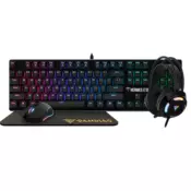 Gamdias Tastatura mehanicka + miš + podloga + slušalice , Hermes E1B