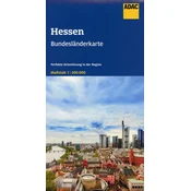 ADAC BundesländerKarte Deutschland Blatt 7 Hessen 1:300 000