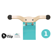 Wishbone - mini flip ohišje - aqua