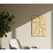 Wallity Dekorativna uramljena slika, 45x68cm, Zlatne boje