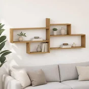 vidaXL Stenska polica Artisan hrast 168.5 x 17 x 68 cm Inženirski les