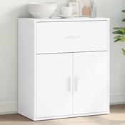 vidaXL Komoda bela 60x31x70 cm inženirski les