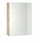 Omarica z ogledalom VEGA, 50 x 70 x 18 cm, hrast platin - 24