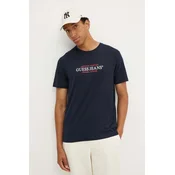 Bombažna kratka majica Guess Jeans moška, mornarsko modra barva, M4YI42 K8FQ4
