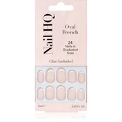Nail HQ Oval French umetni nohti 24 kos