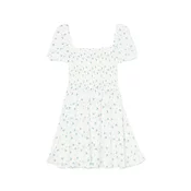 Cropp - Mini haljina s cvetnim dezenom - white