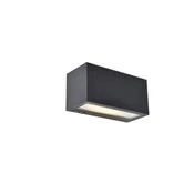Inka hibridna siva PIR LED 9W 3000K IP44 zunanja stenska svetilka