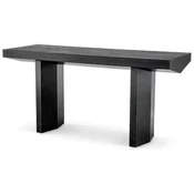 Casa Padrino luxury console black gray 160 x 55.5 x H. 76.5 cm - Rectangular console table - Living room furniture - Luxury furniture - Luxury furnishings