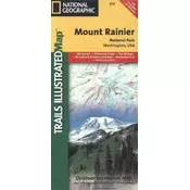 National Geographic Trails Illustrated Map Mount Rainier National Park, Washington, USA