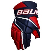Hokejske rokavice Bauer Vapor 3X Navy/Red/White Intermediate 12 palcev