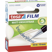TESA Ljepljiva traka tesafilm® mat nevidljiva (D x Š) 33 m x 19 mm prozirna (mat) sadržaj: 1 kolut