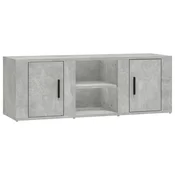 Vidaxl TV omarica betonsko siva 100x31,5x35 cm inženirski les
