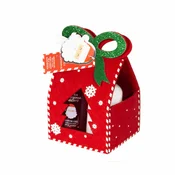 Komplet za nego ALLaura X-mass V filcani vrečki Z pentljo Gel za prhanje 100 ml, losjon za telo 100 ml, gobica za prhanje