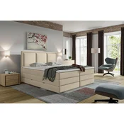 MID.YOU POSTELJA BOXSPRING 140 cm  x 200 cm , tekstil bež