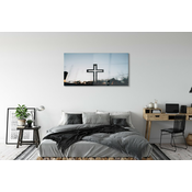 tulup.si Stenska plošča za kuhinjo Cross 140x70 cm