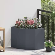 vidaXL Kotni sadilnik Antracit 60 x 60 x 50 cm Jeklo