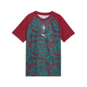 PUMA Portugal Warmup Jersey Youth, Football, Club Red/Green Lagoon, 11-12Y