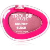 Trouble Maker Bouncy Blush rdečilo v prahu odtenek Baseline Rose 2.8 g