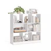 Songmics Knižna omara 975x100x30 cm Bela
