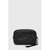 Kozmeticka torbica Armani Exchange boja: crna