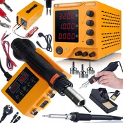 Rosfix ROSFIX SET LABORATORIJSKI NAPAJALNIK RARES-3210 + SPAJKALNA POSTAJA OH660 – 32V 10A, 660W | LED, PID, HOT-AIR, 900M, (5000036382)