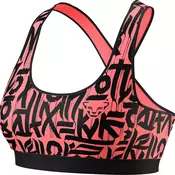 Ženski modrček Dynafit ALPINE GRAPHIC BRA, ultra koralna barva (XS)