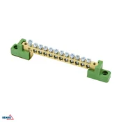 Schelinger svorkovnica na izolatorjih 6X9 zelena, 12 sponk, 63 A, 500 V BM-A18-TBJ-6X09-12P-ZI