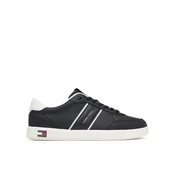 Tommy Jeans Superge Lightweight Flag Leather Court EM0EM01758 Črna