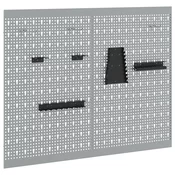 Panel za alate 2 pcs Siva 100 x 1 x 80 cm