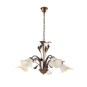 ONLI - Luster na lancu LUCREZIA 5xE14/6W/230V bronzana