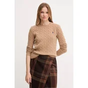 Polo Ralph Lauren Pulover 211971865002 Bež Slim Fit