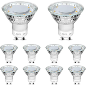 Lepro 4W GU10 LED žarnice, topla bela 3000K - 8 kosov