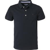 TOMMY HILFIGER Majica nočno modra/ognjeno rdeča/bela
