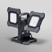 OSRAM LED delovna svetilka VALUE FLEX, črna, IP65, 2 x 30 W - črna, siva - Aluminij