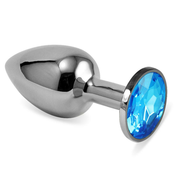 LOVETOY Plug Plug Plated Rosebud Classic z modro velikostjo dragulja S, (21078860)