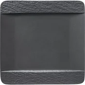 Villeroy & Boch Manufacture Rock plitvi krožnik 28x28 cm, črn (6 kos)