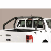 Misutonida Roll Bar O76mm inox crni za pickup Ford Ranger 2019+ double cab s TÜV certifikatom