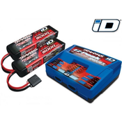 TRAXXAS BATTERY/CHARGER PACK - INCLUDES ONE #2972 DUAL ID CHARGER AND TWO #2872X 5000MAH 11.1V 3-CELL 25C LIPO BATTERY (2)