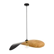 Luster na sajli LEAF 1xE27/15W/230V crna/zlatna