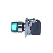 Schneider 2-pozicijsko stikalo, gumb 22 mm, zeleno, 1NO, 1NC, vzmetno povratno, XB4BK123B5