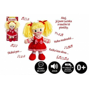 Teddies Lucinka krpana lutka iz pliša 30 cm češko petje