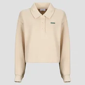 Lacoste Sweatshirt polo en interlock côtelé avec étiquette Bež